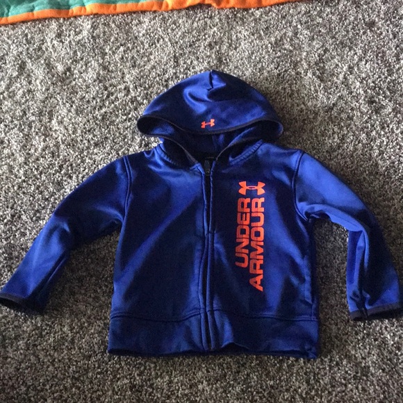 Under Armour Other - Under Armour Brand Blue Zip Up Hoodie Size 2T in Excellent Condition